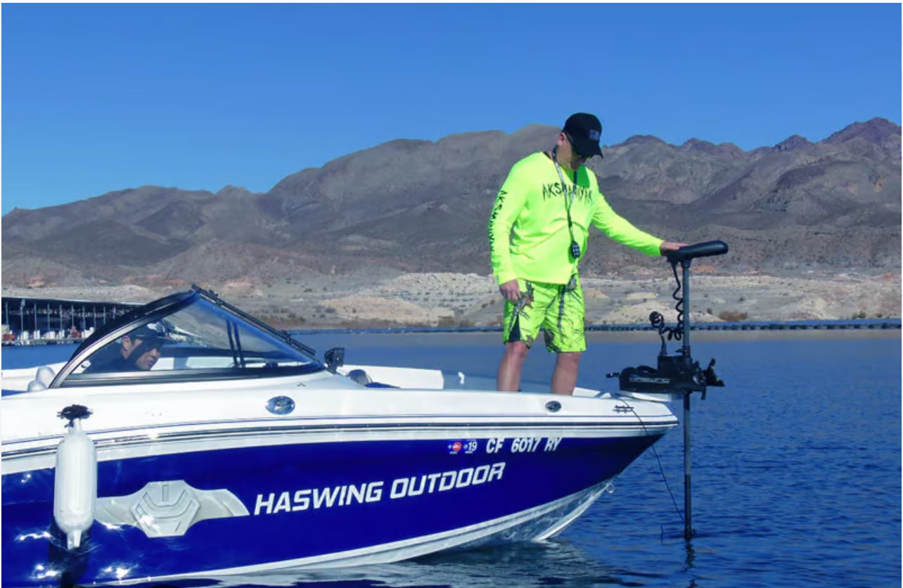 Haswing Cayman gps funzione ancora 24v 80lb gambo 72” nuovo modello versione 1.6